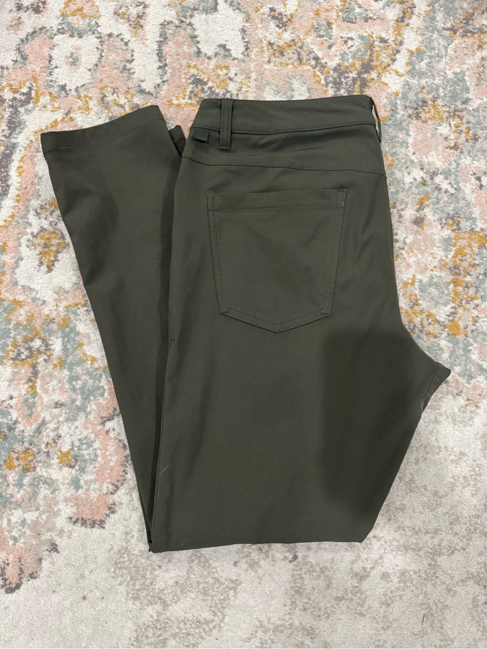 Men's lululemon ABC slim fit pants Olive Green size 33